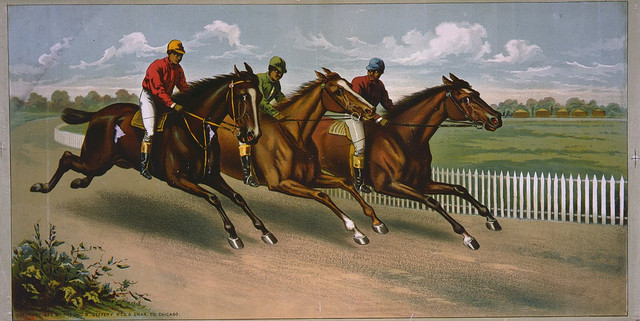 Horse Lithograph Historic